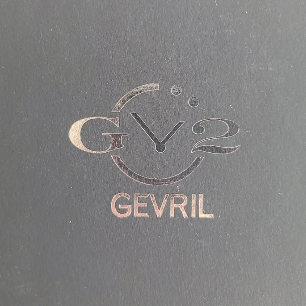 GV2 Gevril Bari Tortoise Diamond Watch, Red Suede Strap, NWT
